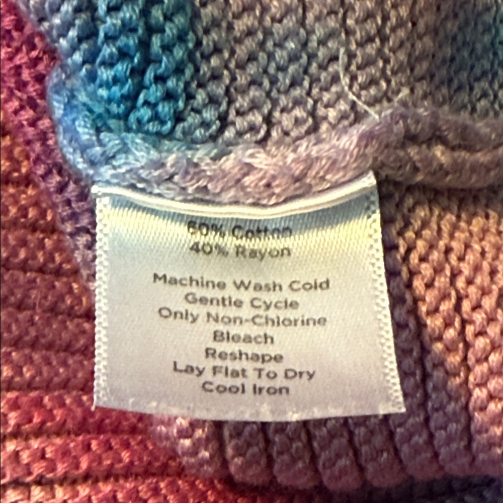 Colorful Tie-Dye Ribbed sweater - Picture 7 of 7